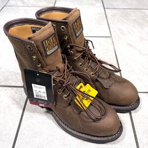 Ariat Men’s Working H20 8” Size 7.5D Lace Up Composite Toe Work Boots 100111943